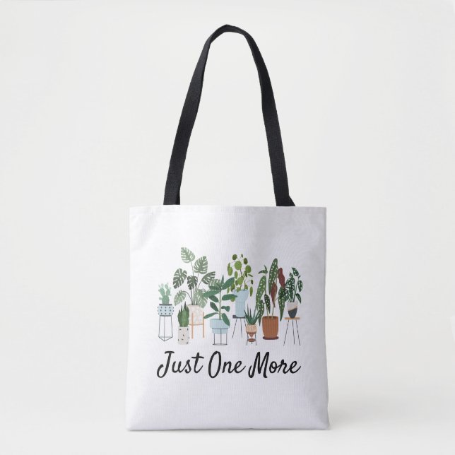 Bolsa Tote Apenas Mais Uma Camisa de Planta, Senhora das Plan (Frente)