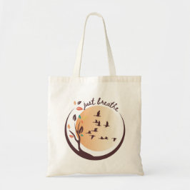 Bolsa Tote Apenas respire à Nature Meditation Yoga Tote Bag