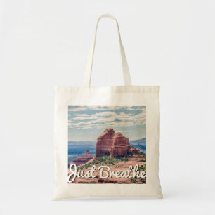Bolsa Tote Apenas respire a sacola do fundo de Sedona
