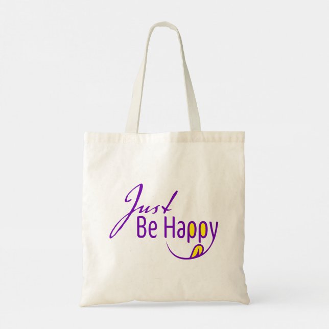Bolsa Tote Apenas Seja Feliz (Verso)