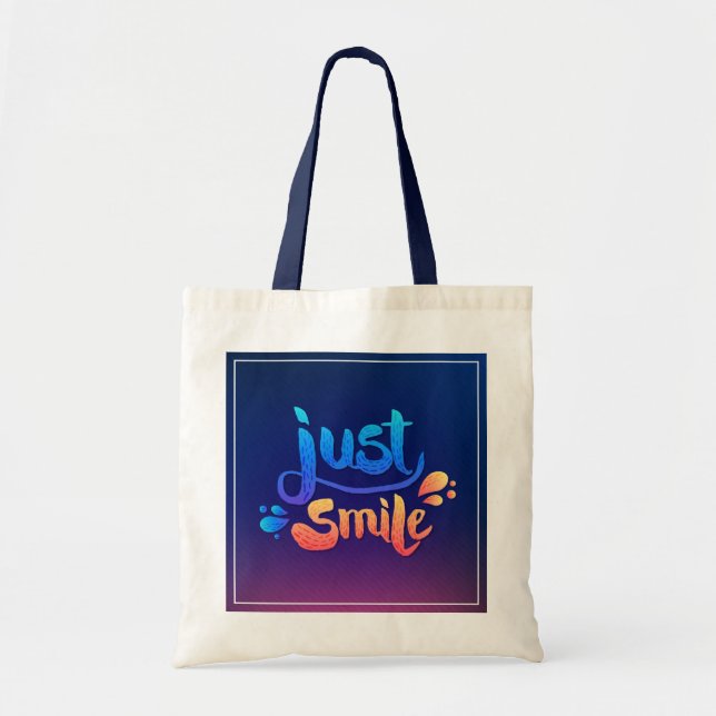 Bolsa Tote Apenas sorriso (Frente)