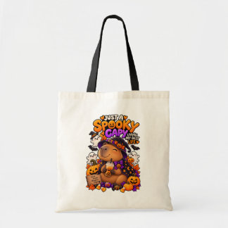 Bolsa Tote Apenas um Capy Assustador Vivendo Minha Melhor Vid