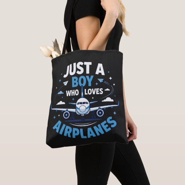 Bolsa Tote Apenas um menino que ama aviões  (Close Up)