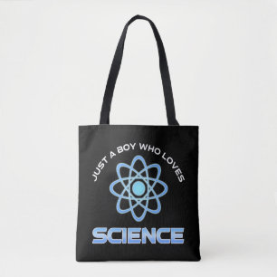 Bolsa Tote Apenas um menino que ama ciência