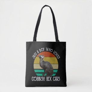 Bolsa Tote Apenas um menino que ama gatos Cornish Rex