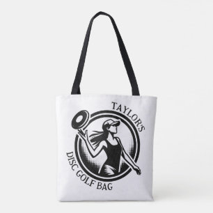 Bolsa Tote Apenas um Pintinho que gosta de golfe de disco per