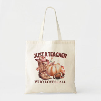 Bolsa Tote Apenas um professor que ama a Coquette Fall Wester