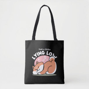 Bolsa Tote Apenas um Shiba Mente Baixo: Design de Shiba Inu C