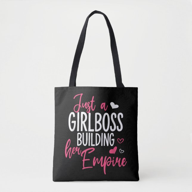 Bolsa Tote Apenas uma chefe de menina construindo seu império (Frente)