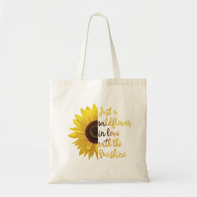 Bolsa Tote Apenas uma flor selvagem (Frente)