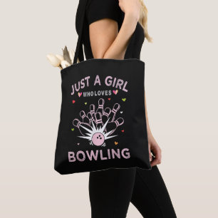 Bolsa Tote Apenas Uma Garota Que Ama Boliche