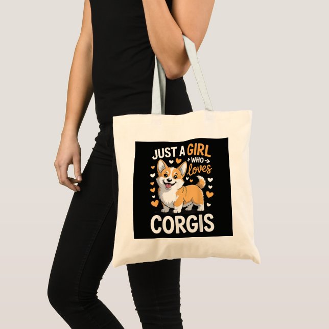 Bolsa Tote Apenas Uma Garota Que Ama Corgis (Frente (produto))