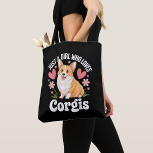 Bolsa Tote Apenas uma garota que ama Corgis