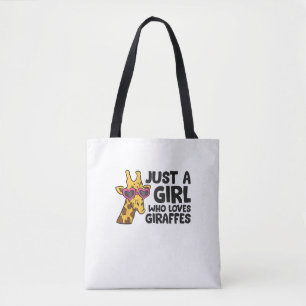 Bolsa Tote Apenas uma garota que ama girafas _3