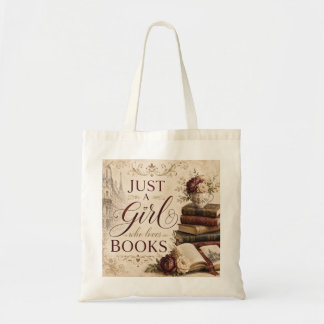 Bolsa Tote Apenas uma Garota que Ama Livros Amante de Livros