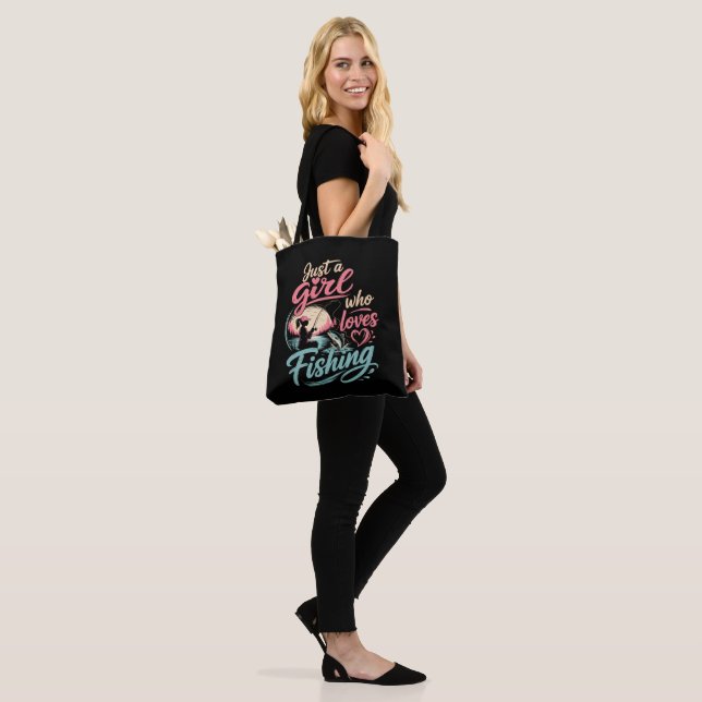 Bolsa Tote Apenas Uma Garota Que Ama Pescar (No(a) Modelo)
