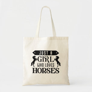 Bolsa Tote Apenas Uma Menina Que Ama Cavalos