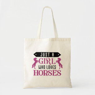 Bolsa Tote Apenas Uma Menina Que Ama Cavalos