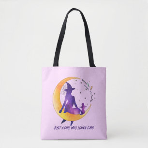 Bolsa Tote Apenas Uma Menina Que Ama Gato