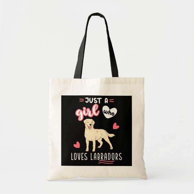 Bolsa Tote Apenas Uma Menina Que Ama Labradores Labradores La (Frente)