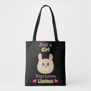 Bolsa Tote Apenas Uma Menina Que Ama Lhamas