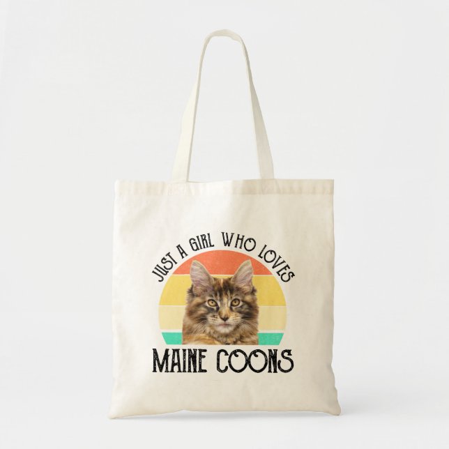 Bolsa Tote Apenas Uma Menina Que Ama Maine Coons (Frente)