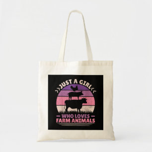 Bolsa Tote Apenas Uma Menina Que Ama Os Animais De Fazenda So