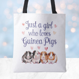 Bolsa Tote Apenas Uma Menina Que Ama Suínos De Guiné   Porco-