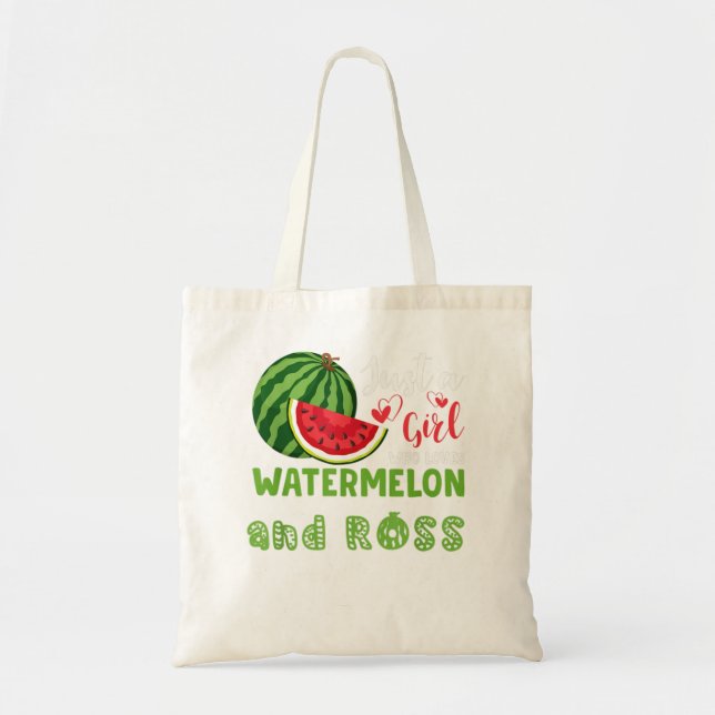 BOLSA TOTE APENAS UMA MENINA QUE AMA WATERMELON E ROSS (Frente)