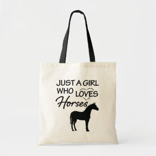 Bolsa Tote Apenas uma menina que ame o presente engraçado da