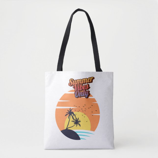 Bolsa Tote Apenas vibrações de verão. (Frente)