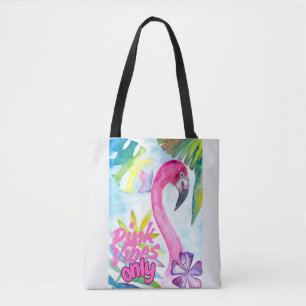 Bolsa Tote Apenas Vibrações Rosa – Flamingo Rosa