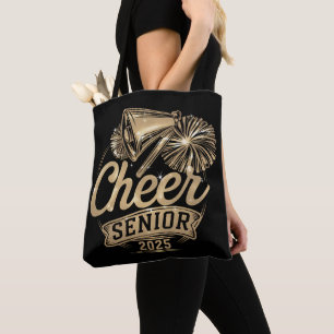 Bolsa Tote Aplausos Senior 2025 Cheerleader Graduação Turma D