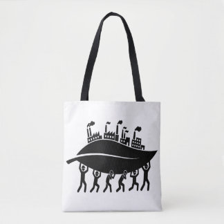 Bolsa Tote Apoiando a indústria verde sustentável e o trabalh