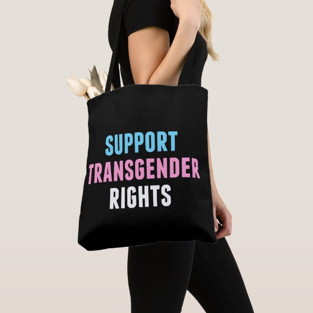 Bolsa Tote Apoiar os direitos transsexuais (Close Up)