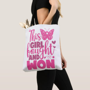 BOLSA TOTE APOIO AO CANCER DE MAMA E CONSCIÊNCIA
