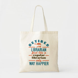 Bolsa Tote Aposentação Engraçada da Bibliotecária Aposentada