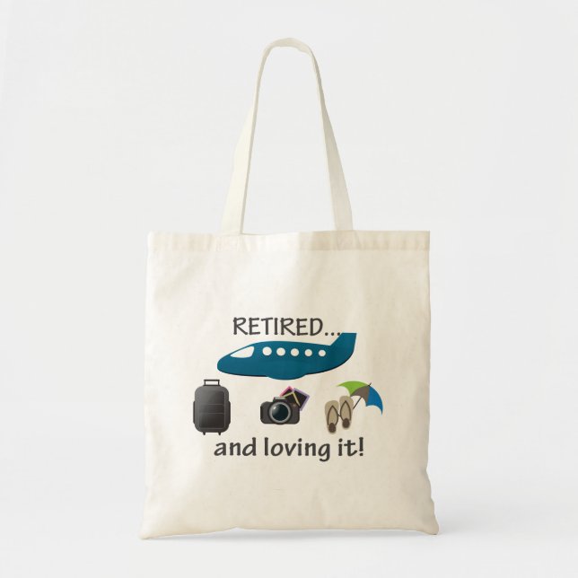 Bolsa Tote Aposentado e amando o férias (Frente)