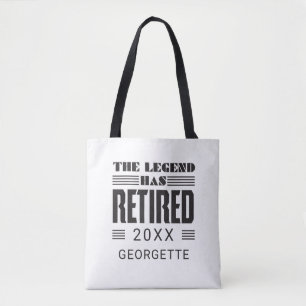 Bolsa Tote Aposentadoria A Lenda se Aposentou Personalizado