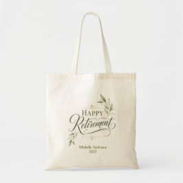 Bolsa Tote Aposentadoria Feliz Nome Personalizado
