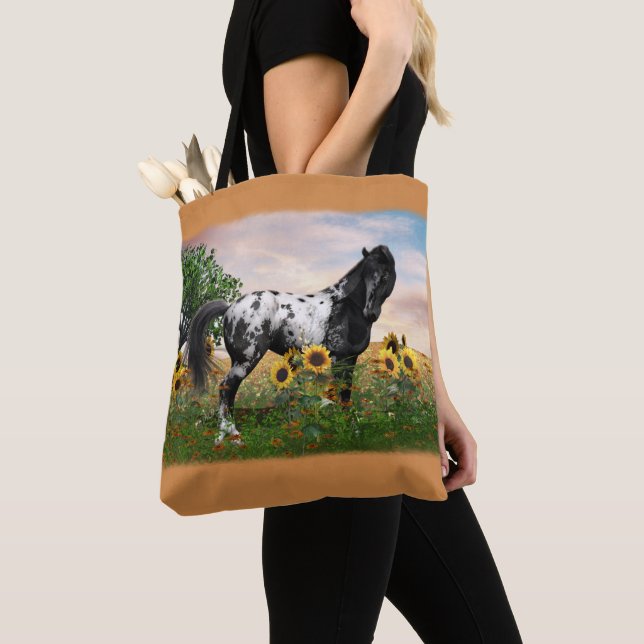 Bolsa Tote Appaloosa Horse Bolsa, personalize a cor (Close Up)