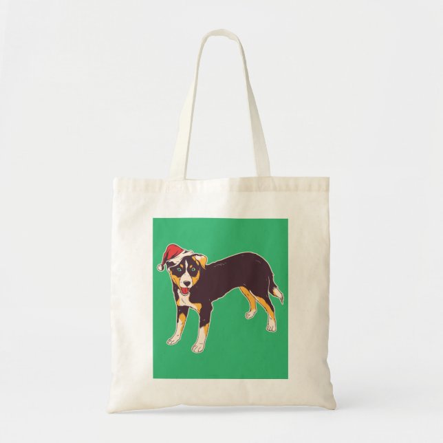 Bolsa Tote Appenzeller Dog Christmas (Frente)