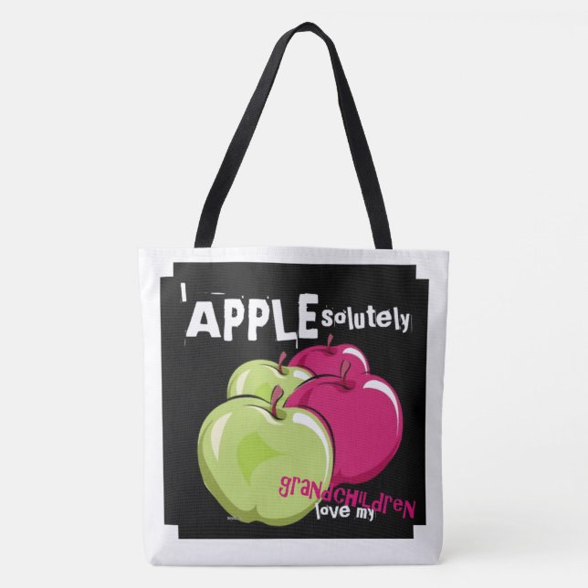 Bolsa Tote APPLE Absolutamente Ama meus netos (Frente)
