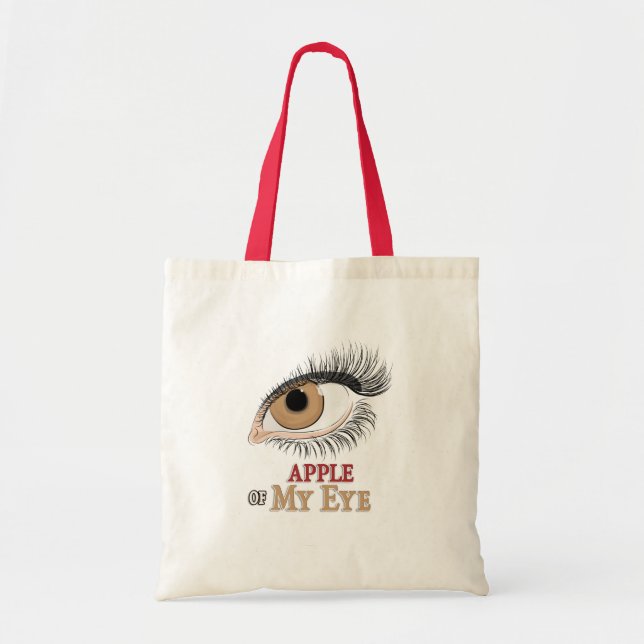 Bolsa Tote Apple of My Eyelashes Art (Frente)