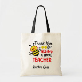 Bolsa Tote Apreciação de Professores de Abelhas em Sacos Pers