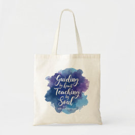 Bolsa Tote Apreciação de Professores de Aquarela Personalizad