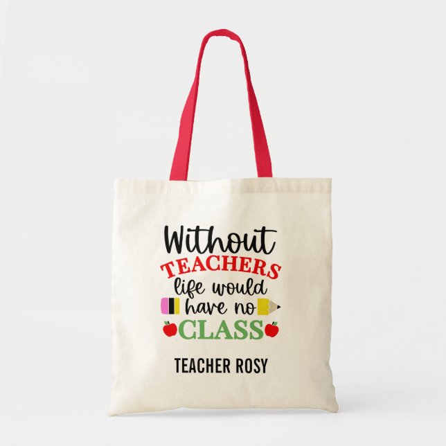 Bolsa Tote Apreciação de Professores Ofertas de Tote Bag Sem  (Frente)