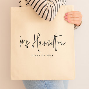 Bolsa Tote Apreciação do Educador de Classe de Ano