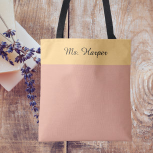 Bolsa Tote Apreciação do Professor de Colorção de Cores de Ág