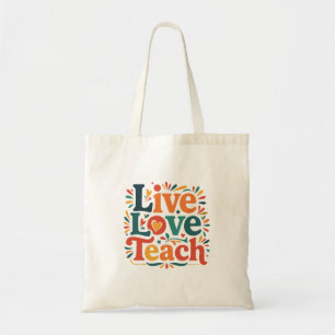 Bolsa Tote Apreciação do Professor de Ensino ao Vivo